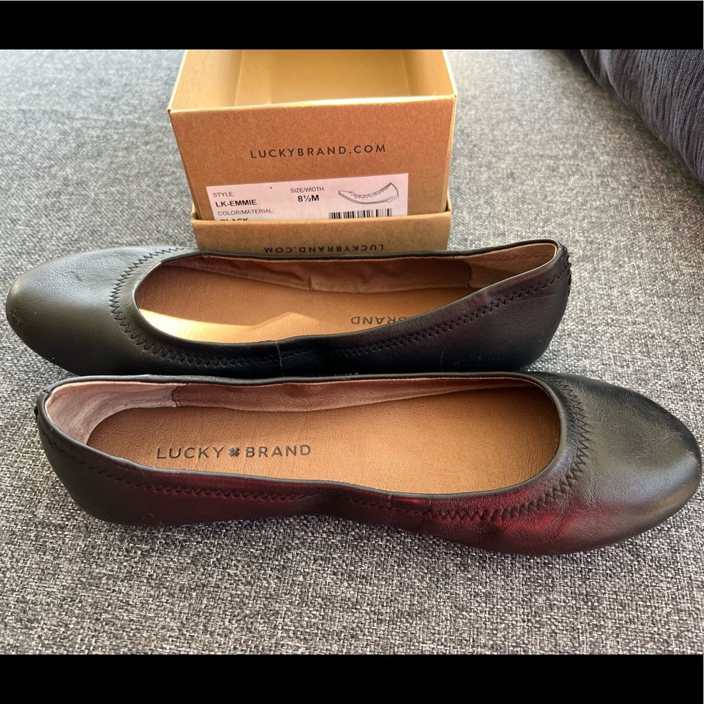 Lucky Brand Emmie Ballet Flats Black 8.5